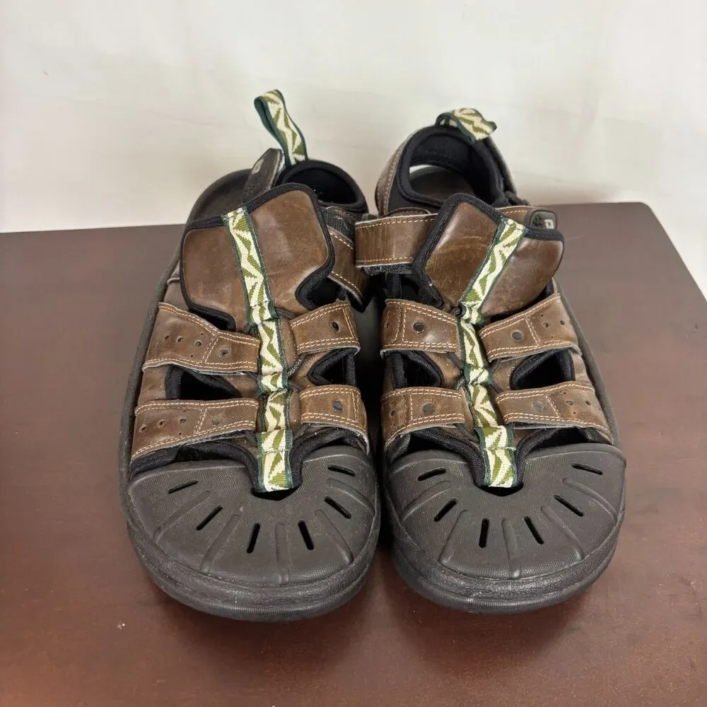 Footjoy Brown Leather Spike Sandals Men's 9